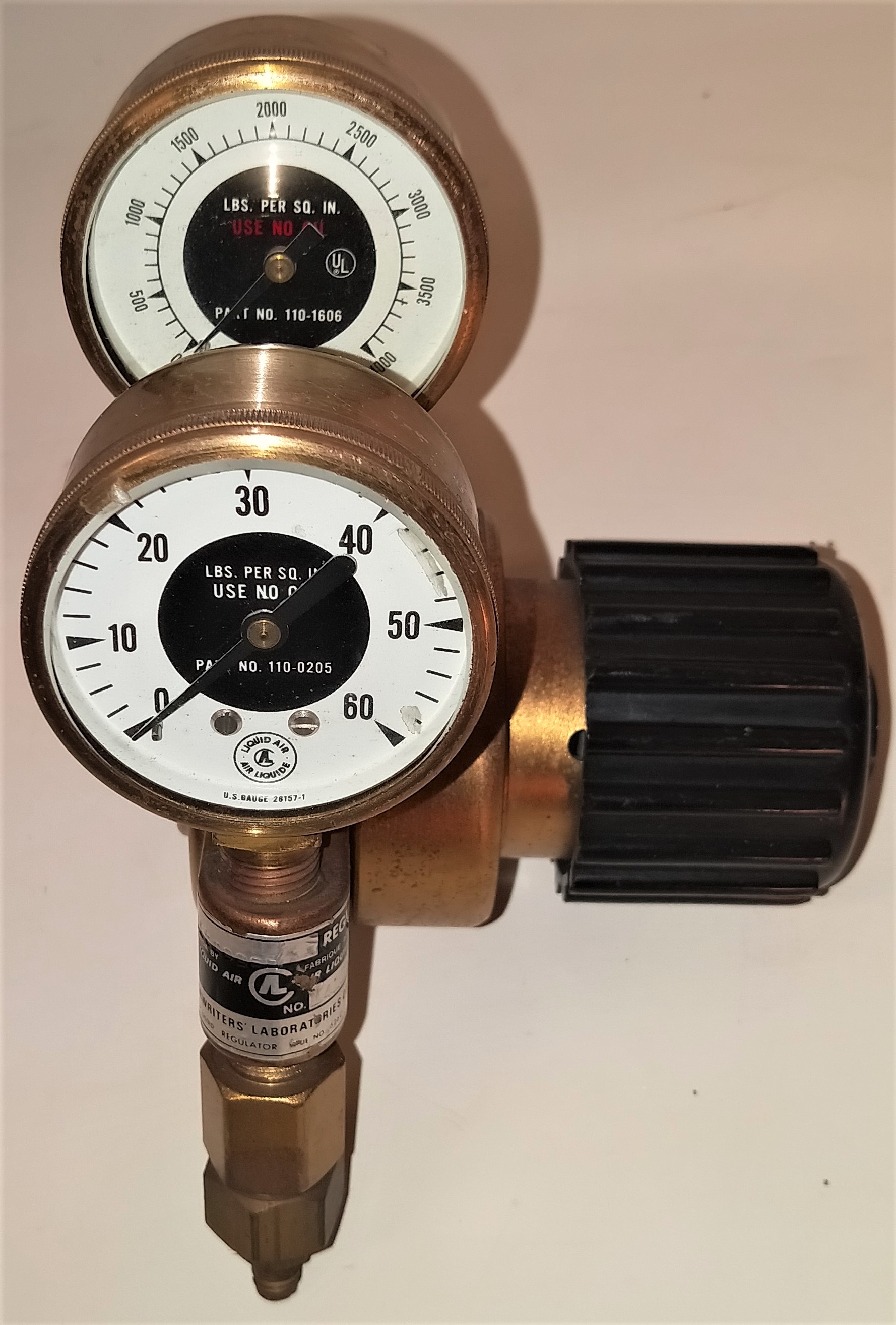 Used Air Liquide 151-1137 Nitrogen Regulator