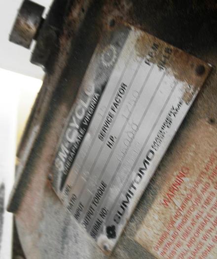 Used Mixer, Conical, 250 CF, 316 S/st, Slant Cone, 25 HP, #S741477