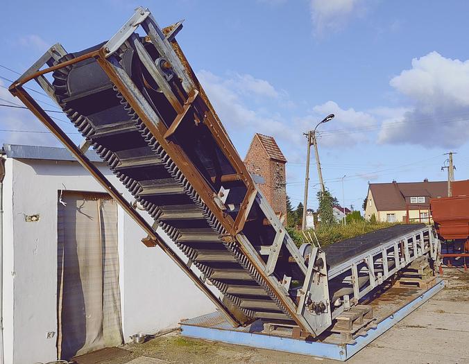 Used Podnośnik falbankowy z zabierakami, typ:  Łabędzia szyja