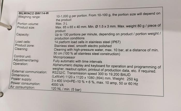 Used MULTIHEAD WEIGHER, GANTRY AND ELEVTOR