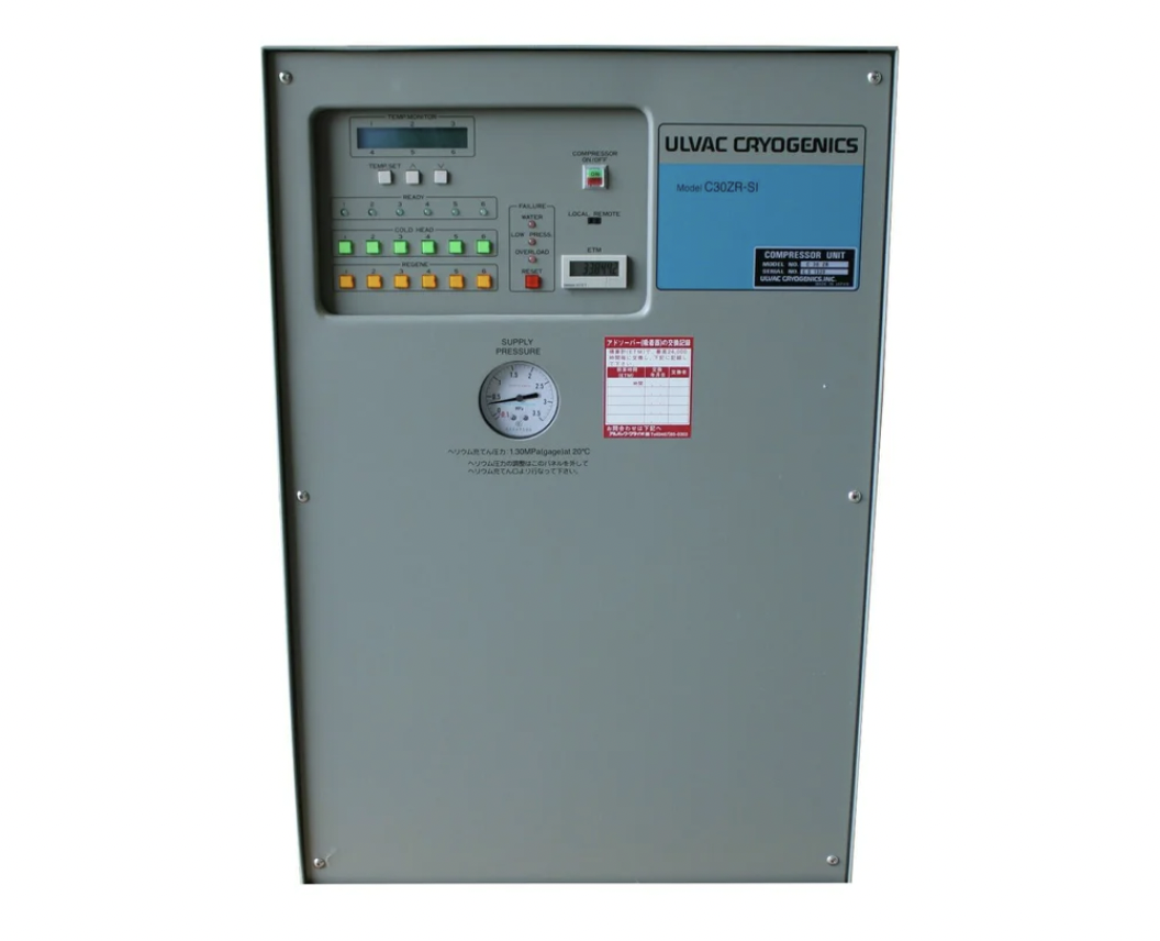 Used ulvac CRYOGENICS COMPRESSOR UNIT