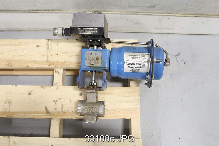 Used Neles Jamesbury C05-R11LE01CCJBV 1.5" V-Ball Control Valve #33108