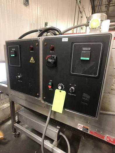 Used SHANKLIN MODEL T-62 S/S STAINLESS STEEL TWO ZONE HEAT TUNNEL