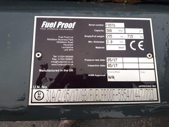 Used Fuel Proof 500L Fuel Cube