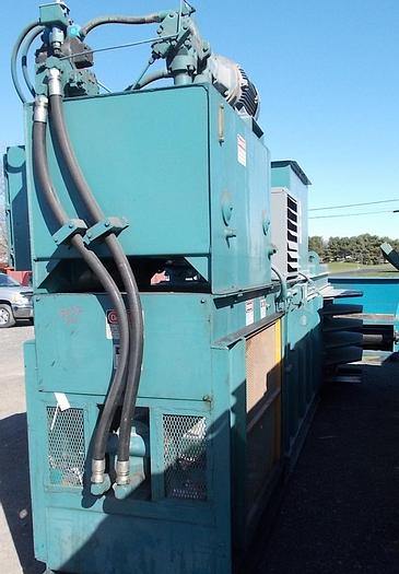 Used MARATHON HORIZONTAL SIDE EJECT BALER MDL SE-503042-720; 20 HP; 7" BORE CYLINDER