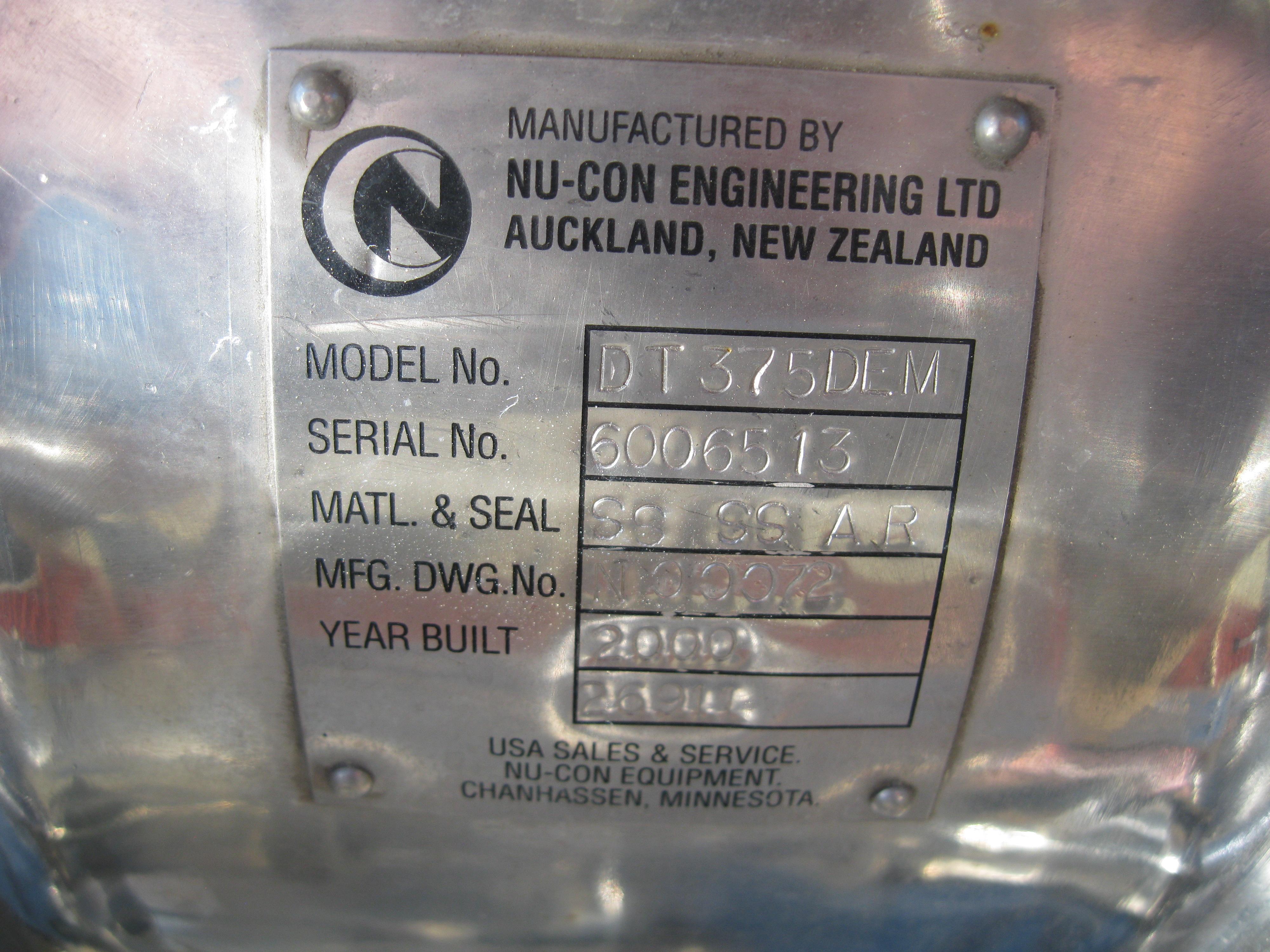 Refurbished 500 GALLON PRESSURE/VACUUM MIX TANK