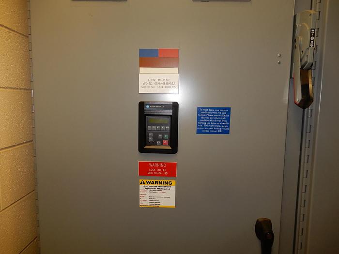 Used ALLEN BRADLEY DRIVES MODEL 1336F-B125-AN-EN-LA2-LA3-L6 SERIES A