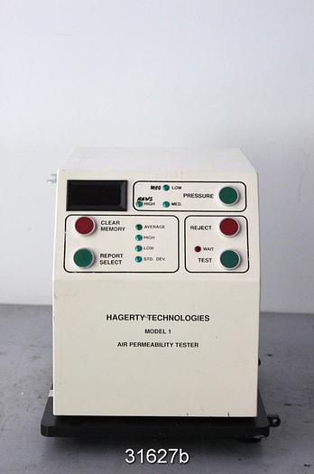 Used Hagerty Tech Model 1 Air Permeability Tester #31627