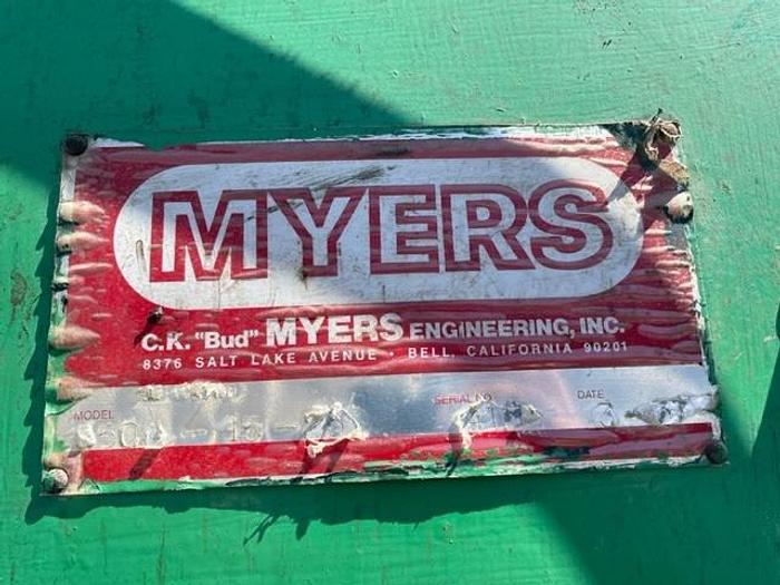 Used 250 GALLON MYERS DUAL SHAFT MIXER