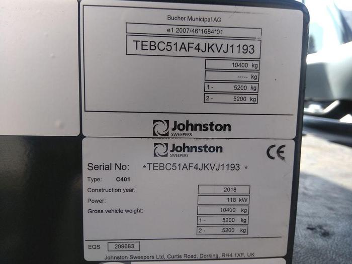 Gebruikt 2019 Johnston CX400