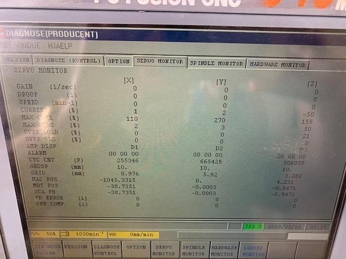 Brugt FABRIKAT MAZAK, MODEL VTC 200 C - ÅRGANG 2001