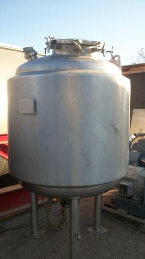 Used Tank, 280 Gallon, S/st, Jkt, 30 PSI, Agit, Coils, DT/DBTank, 280 Gallon, S/st, Jkt, 30 PSI, Agit, Coils, DT/DB #S741545