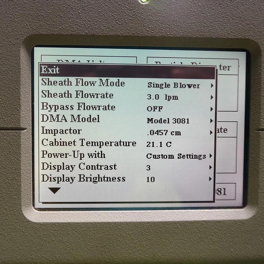 Used TSI 3080 Electrostatic Classifier 308000 / 10 to 10000 VDC