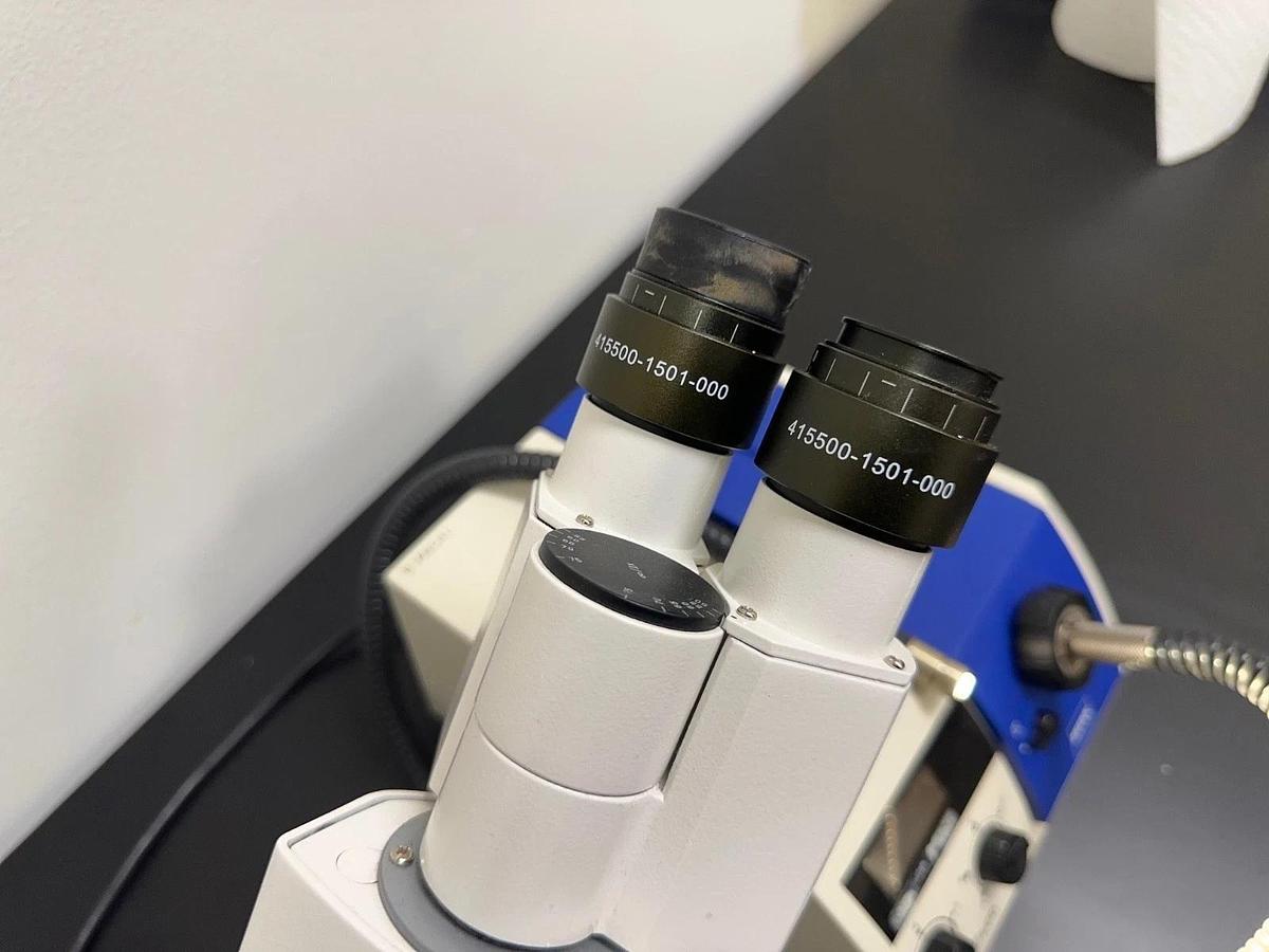 Used Zeiss Primo Vert Inverted Microscope w/ (4) Objectives 5X 10X 20X 40X & KL 1500