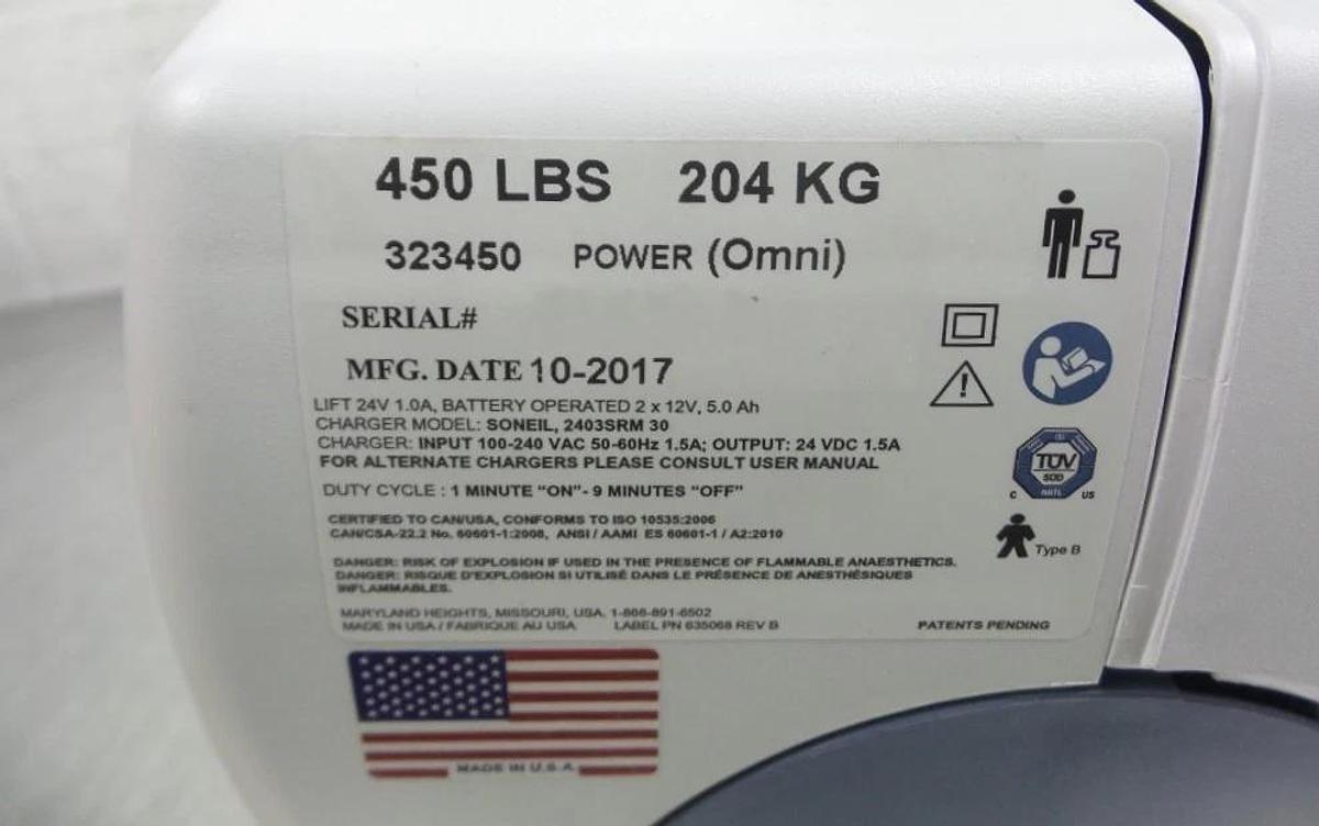Used Handicare C450 Fixed Ceiling Patient Lift Power Traverse 450lb  + Warranty