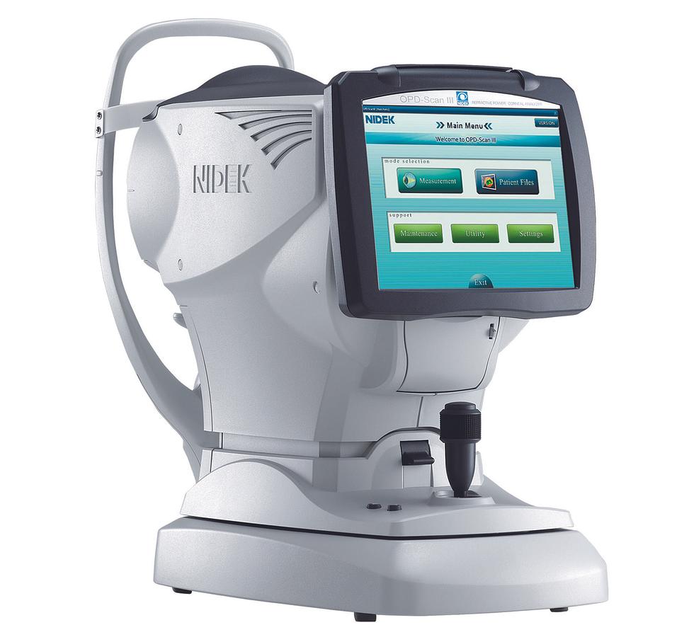 Used Nidek OPD-Scan III Refractive Power Corneal Analyzer
