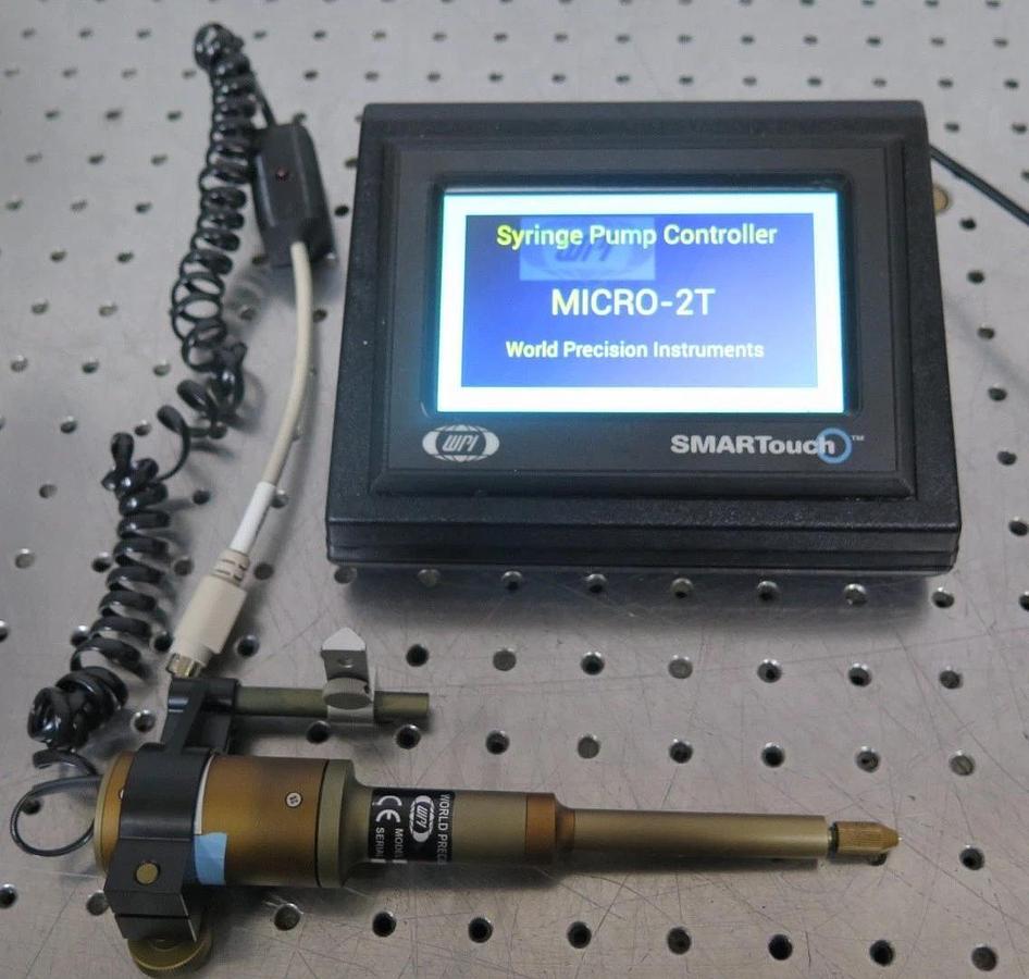 Used WPI Smartouch Syringe Pump Controller Micro-2T w/ 504127 Pump