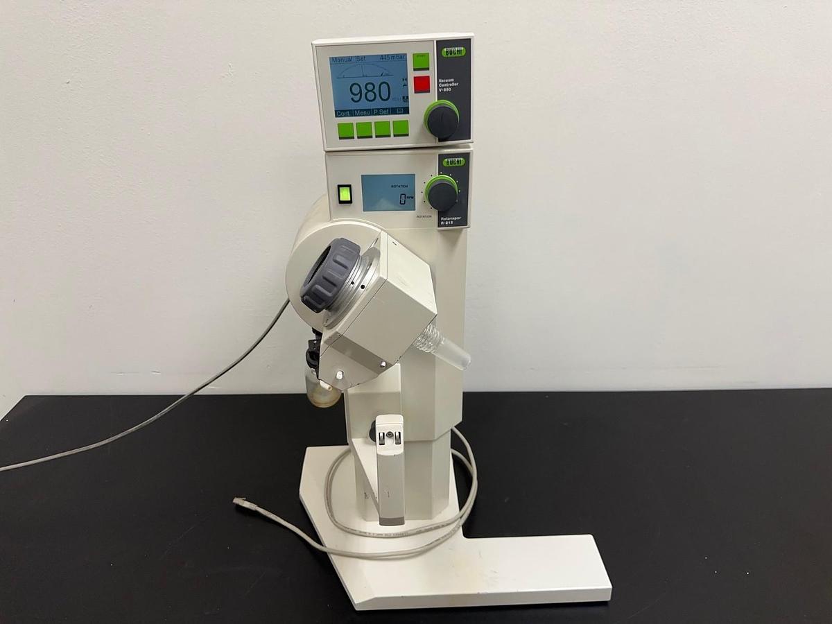 Used Buchi R-215 Rotavapor System w/ V-850 Vacuum Controller + Warranty