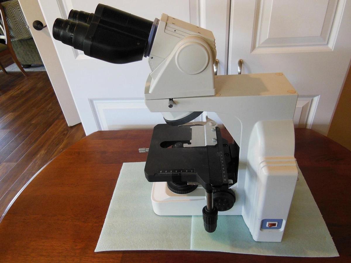 Used Nikon Eclipse E400 Ergo Binocular Microscope with 4X/10X/40X Objectives + Warran