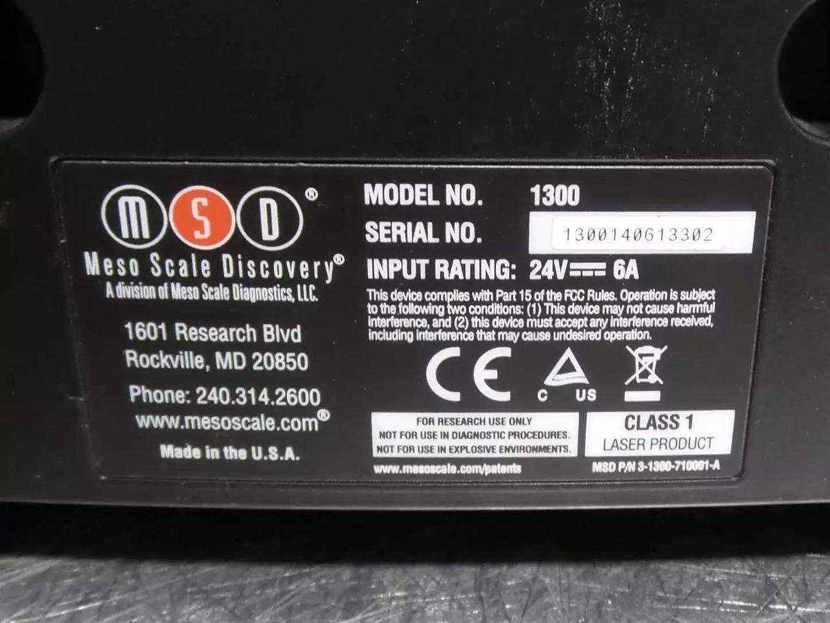 Used MSD 1300 Meso Microplate Imager