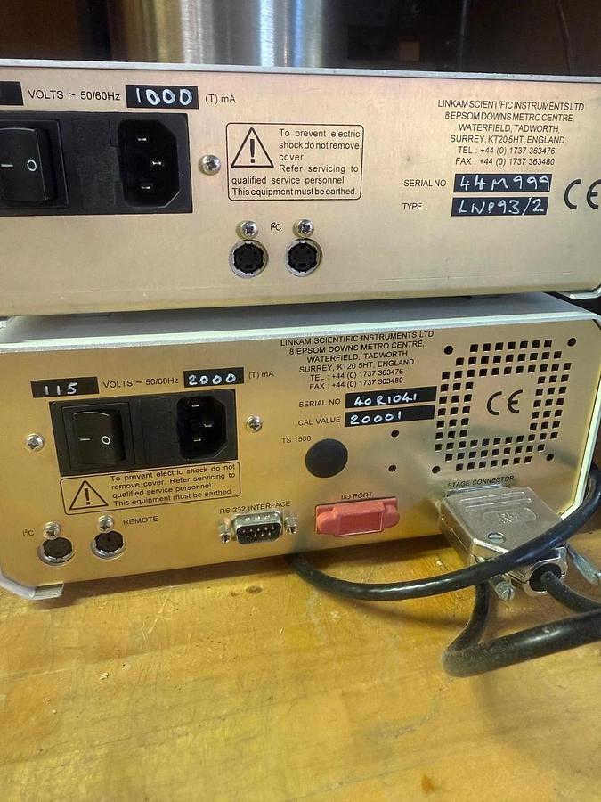 Used Linkam LNP Liquid Nitrogen Pump with TMS 93, Nitrogen Dewer Tank + Warranty