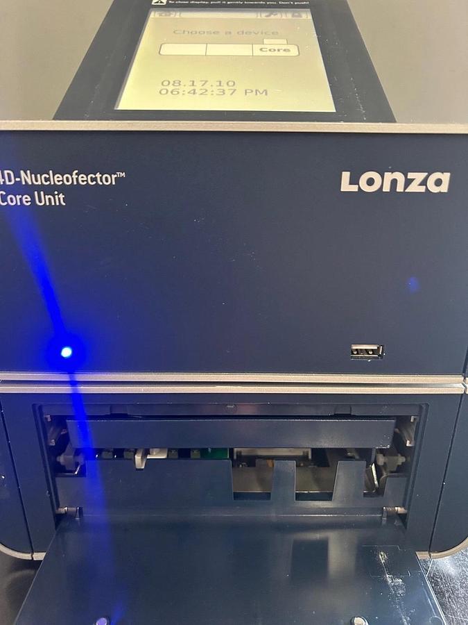 Used Lonza 4D Nucleofector Nucleofection Transfection System Core Unit & X Unit