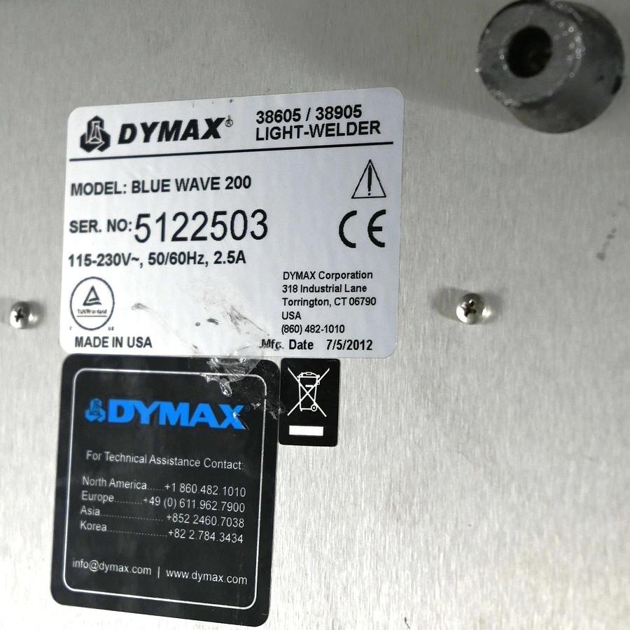 Used Dymax BlueWave 200 Rev 1.1 UV Light-Curing Spot Lamp System PN 38605