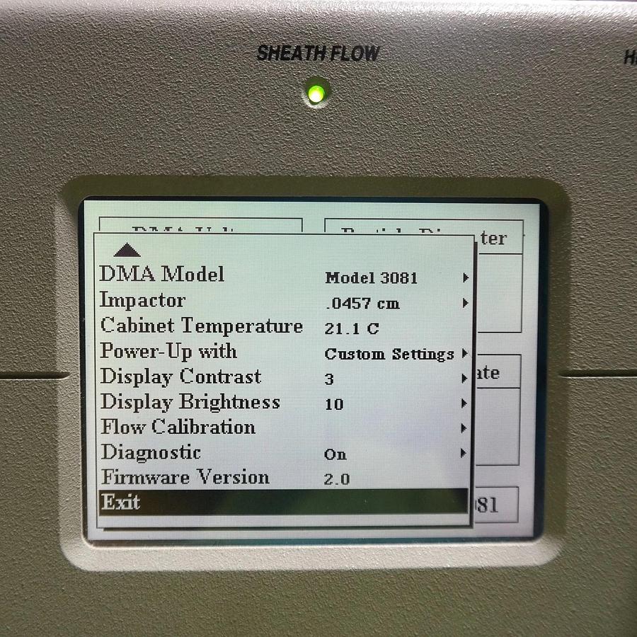 Used TSI 3080 Electrostatic Classifier 308000 / 10 to 10000 VDC