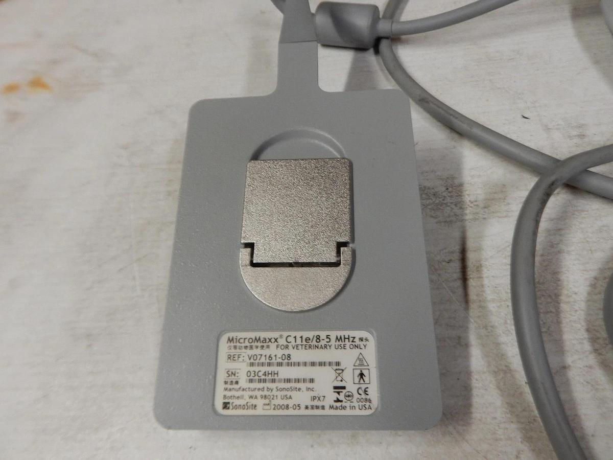 Used SonoSite MicroMaxx V07161-08 C11e/8-5 MHz Transducer Probe for Vet + Warranty