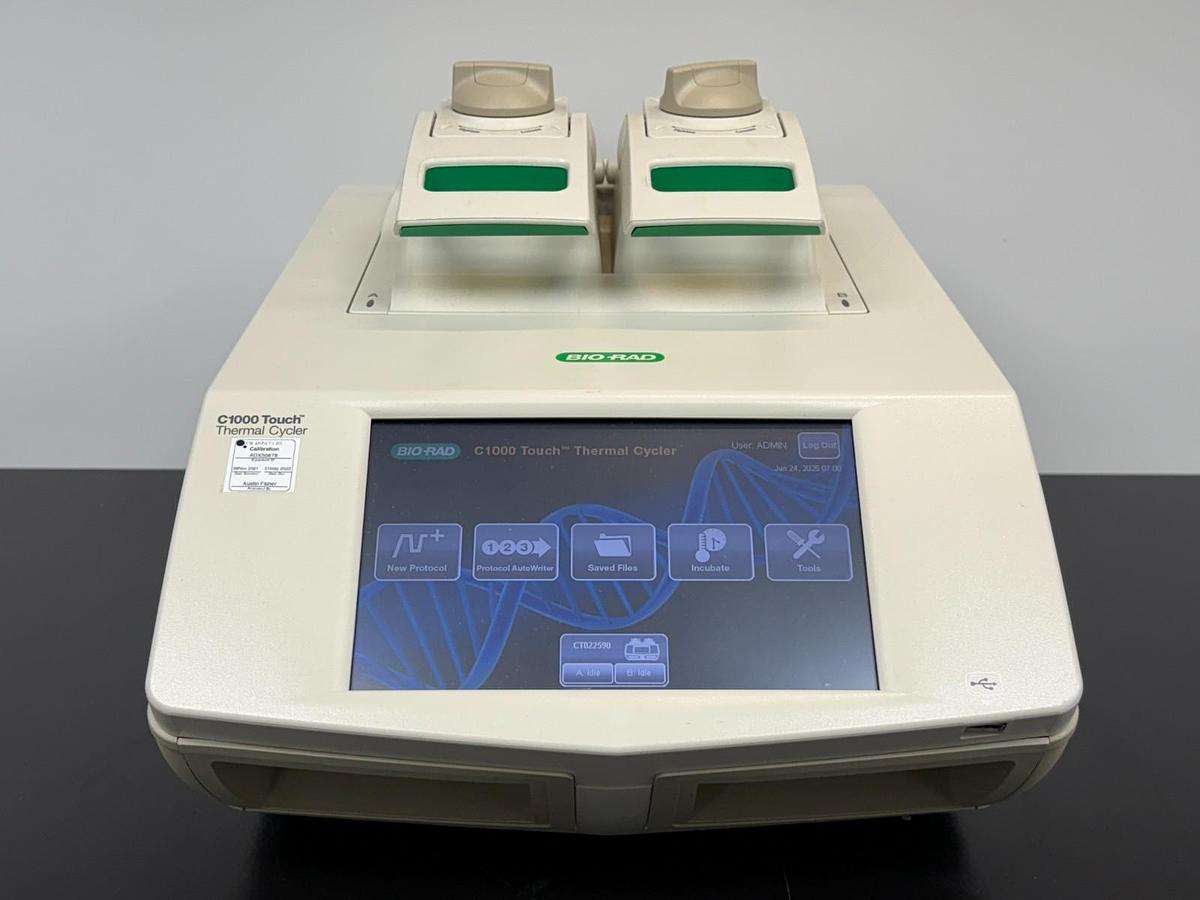 Used Bio-Rad Model C1000 Touch Thermal Cycler Dual 48-Well Fast React Block