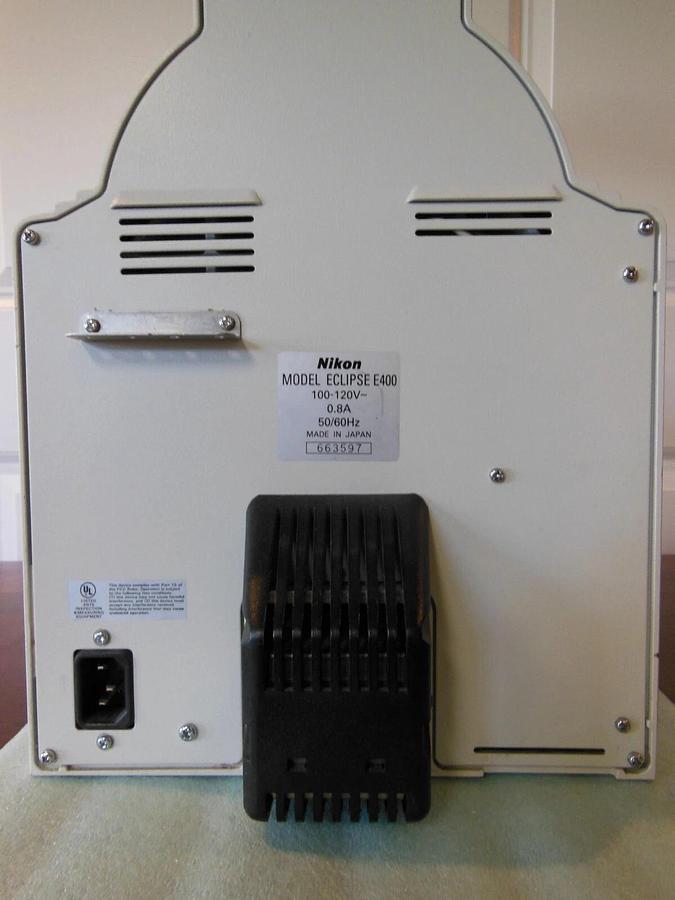 Used Nikon Eclipse E400 Ergo Binocular Microscope with 4X/10X/40X Objectives + Warran