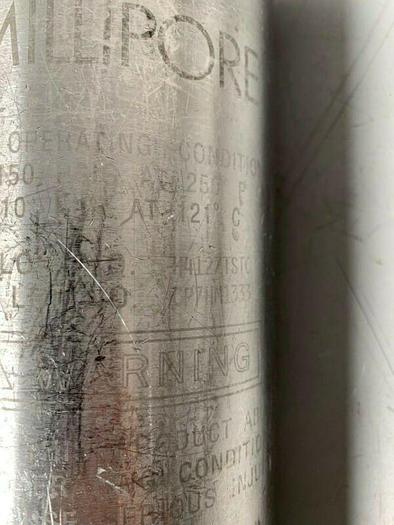 Used Millipore H4127TSTC Stainless Steel 150PSI Filter Housing w/ 2" Outlet & Inlet