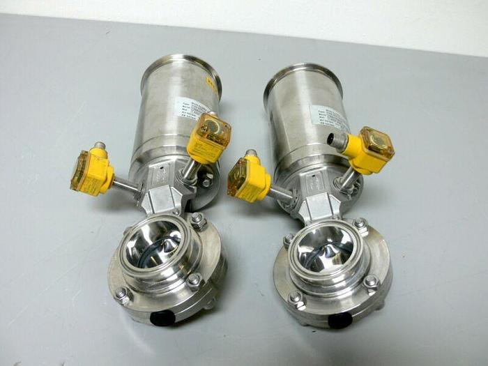 Used GEA Tuchenhagen 7330-2002-0220-0000 INK.22B0 Valve w/ 2 Turck Proximity Sensors