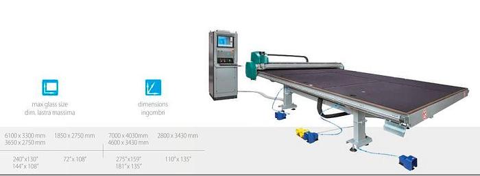 Usato Tavolo da taglio automatico per vetro monolitico BOTTERO 352 BCS - Jumbo