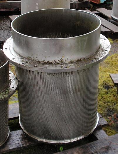Used BIRD PRESSURE SCREEN BASKET .110" HOLES, S/S