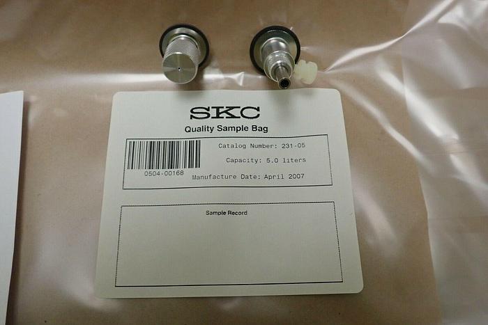Used Case of 10 SKC 231-05 5 Liter Capacity Tedlar Quality Sample Bags