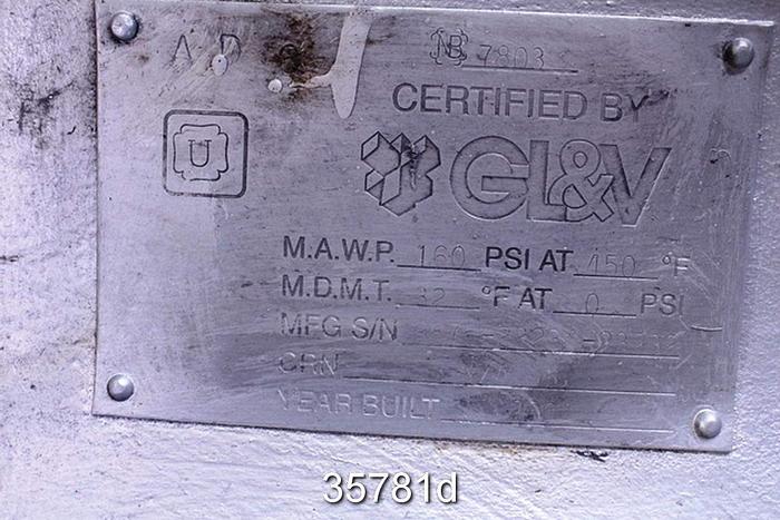 Used Gl&V Dryer Can, 99.5" Face width, 107" with Rope Ring #35781