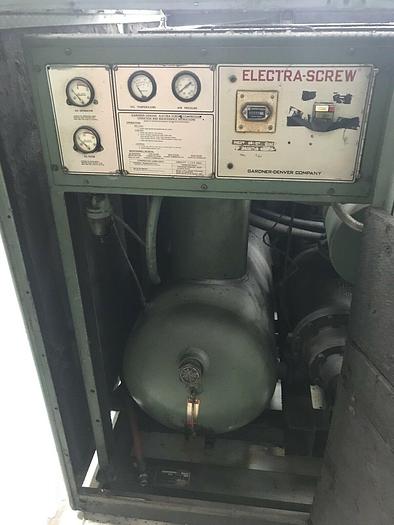 Used 60 HP Gardner Denver Electra Screw Rotary Screw Air Compressor Model:  ESKAF/2