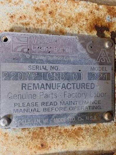 Used Waukesha-Cherry-Burrell Model 224 Positive Displacement Pump