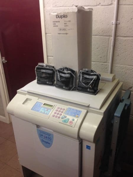 Used, Ex-College Duplo DP-J450 A3 Duprinter Copier Duplicator Machine