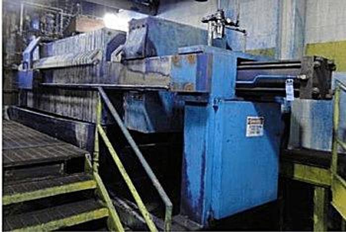 Used 75 CU. FT. FILTER PRESS – POLYPRO. – 1200 MM – AUTOMATIC CLOSURE