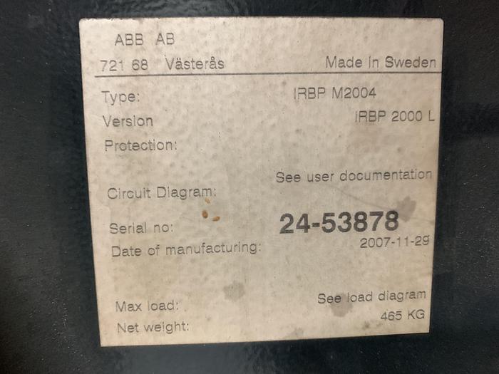 Used ABB IRB 2400 ROBOTIC ARC WELDING CELL WITH DUAL ABB IRBP 2000L DUAL TRUNNIONS