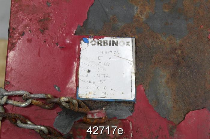 Used Orbinox 12" ETV Air Operated Knife Gate Valve #42717