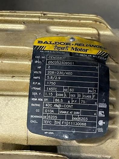 Used 2 HP 2" x 1.5" Centrifugal Pump