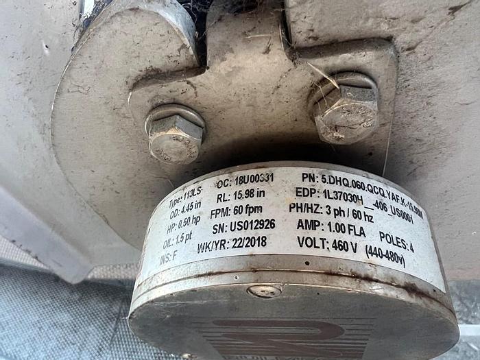 Unused Conveyor, Belt, 16"x 12', Plastic, Incline, Cleated, Unused #S744559