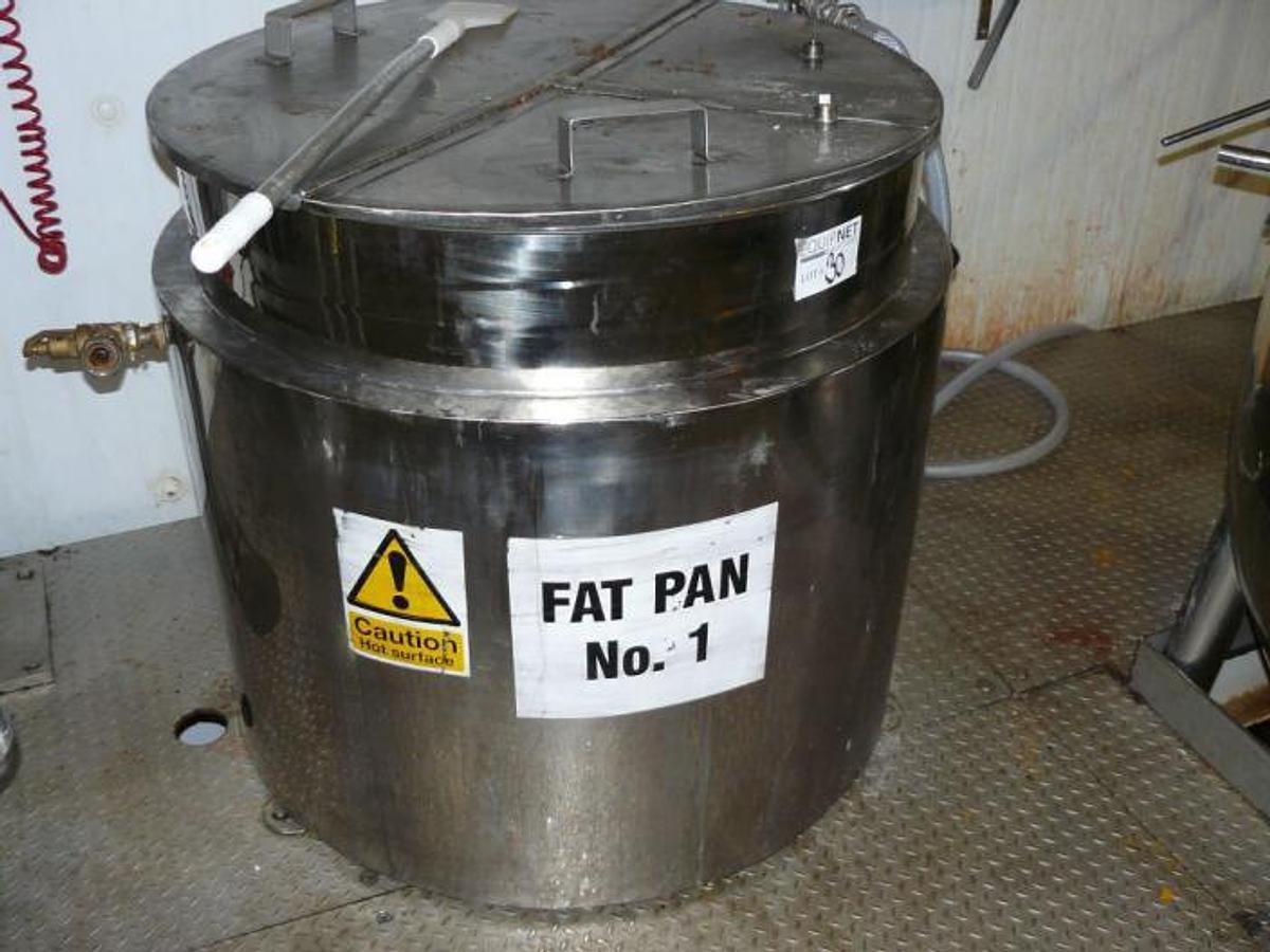 Used Stainless steel jacketed vessel