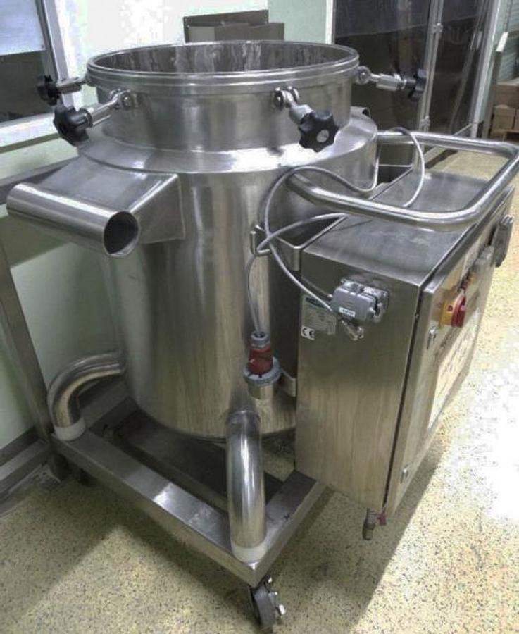Used KUGLER mobile vessel, approx 225 litre gross capacity