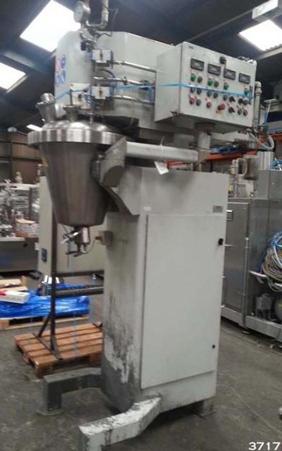 Used Rayneri Trimix TXR 50 conical process mixing vessel