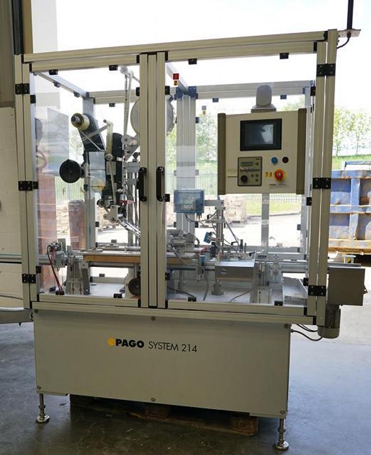 Used Pago System top labelling machine