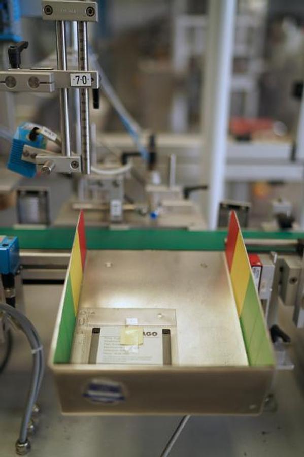 Used Pago System top labelling machine